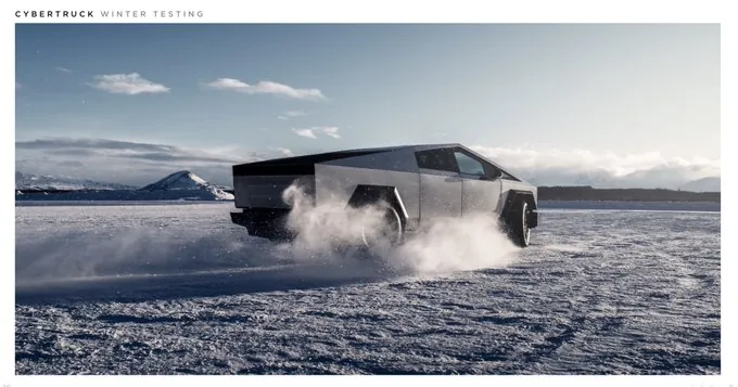Cybertruck winter testing