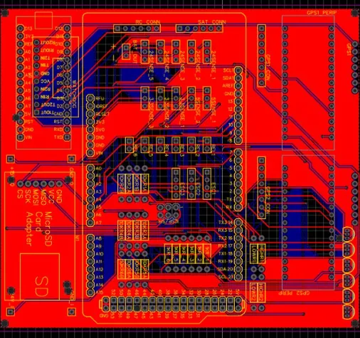 Custom PCB design for the boat electronics